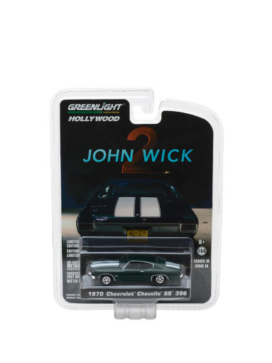 그린라이트 1:64 존윅 1970 쉐보레 쉐빌 SS 딥그린 다이캐스트 미니카 자동차 모형