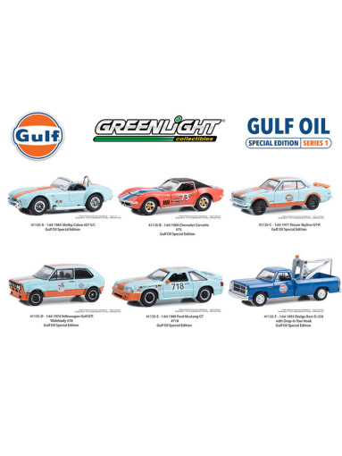 그린라이트 1:64 GULF Oil series 1 단품 다이캐스트 미니카 모형 자동차